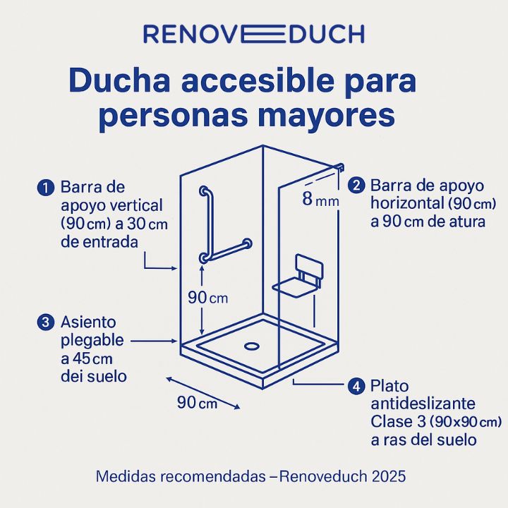 cambio de bañera por ducha 100% adaptable